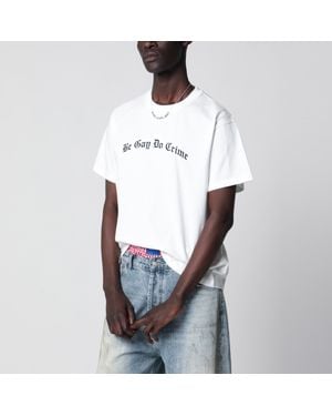DAGGER Be Gay Do Crime T-Shirt - White