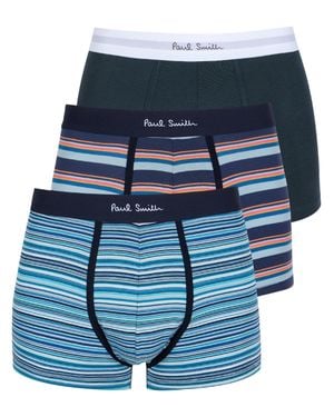 Paul Smith Organic Cotton Stretch Underwear - Blue