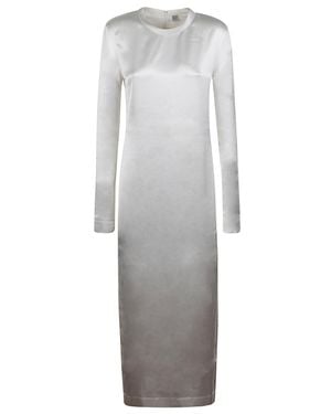 TOTEME Long Satin Dress - Gray
