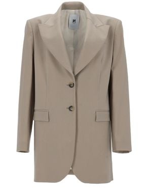 PT Torino Tailored Blazer Jacket - Natural
