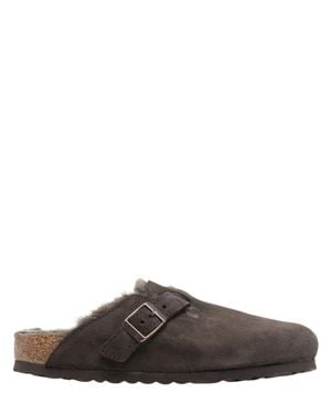 Birkenstock Suede Leather Sandals - Brown