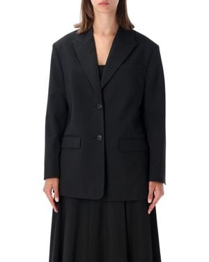 By Malene Birger Tailored Single-Breasted Blazer Jacket - Black