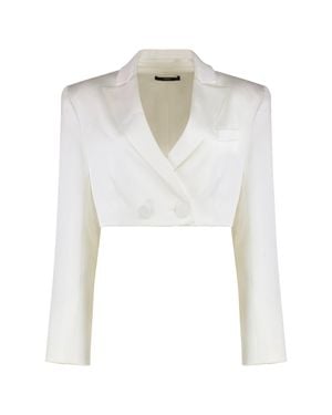 Alex Perry Silk Jacket - White