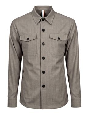 Pmds Wool-Blend Shirt - Gray