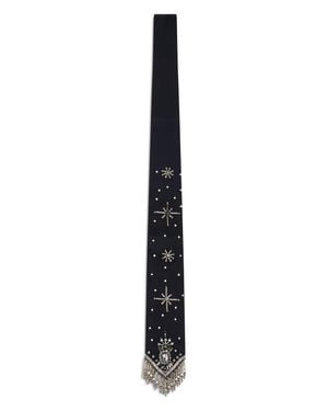 Pinko Tie Viscose Scarf - Black
