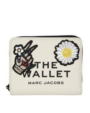 Marc Jacobs Mini Compact Wallet - White