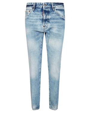 DSquared² Teddy Button Wash Pants - Blue