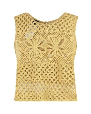 Pinko Gonzano Sleeveless Top - Yellow