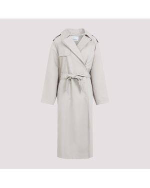 Frankie Shop Riva Cotton Trench Jacket For - White