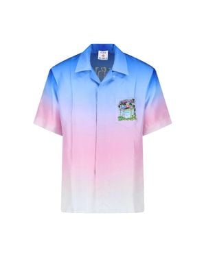 CASABLANCA Shirts Silk - Blue