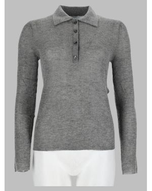 Aspesi Soft Knit Sweater - Gray