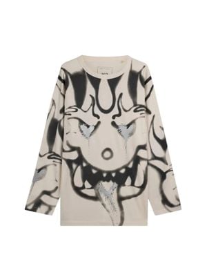 Y-3 Graphic Long-Sleeve T-Shirt - White