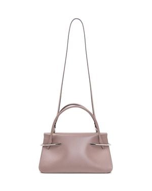 Givenchy Mini Leather Handbag With Metallic Detailing - Pink