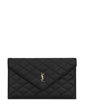 Saint Laurent Paris Pouch - Black
