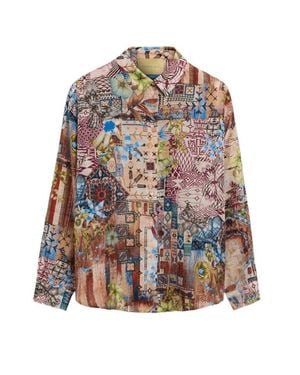 Momoní Soft Fit Shirt With Unique Back Slit - Multicolor