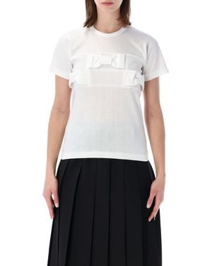Comme des Garçons Girl Bow Detail T-Shirt - White