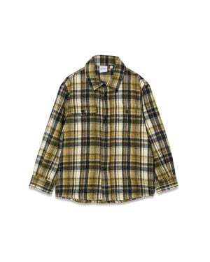 Aspesi M/L Plaid Shirt - Green