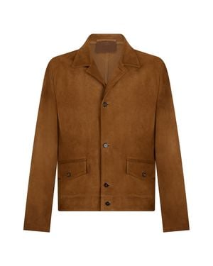Prada Suede Jacket - Brown