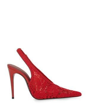Magda Butrym Crochet Slingback - Red
