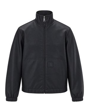 Carhartt Faux Leather Jacket Arizona 69/Polyurethane/Viscose - Blue