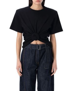 Magda Butrym Knottted T-Shirt For - Black