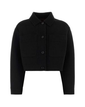 Max Mara Reversible Wool Blend Utopia Jacket - Black