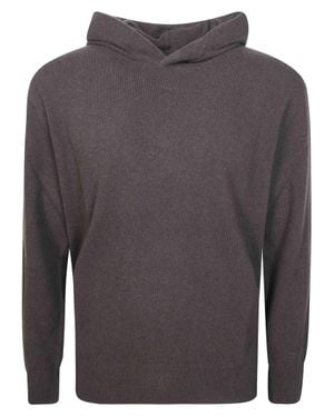 Altea Distressed Hooded Sweater - Gray