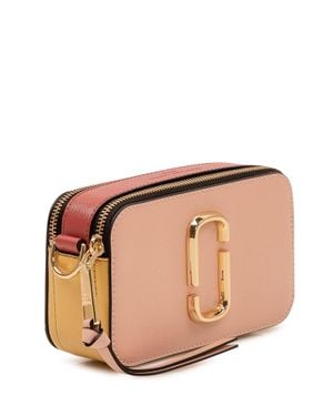 Marc Jacobs The Snapshot Mini Leather Shoulder Bag - Natural