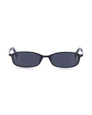 Saint Laurent Rectangular Acetate Sunglasses - Blue