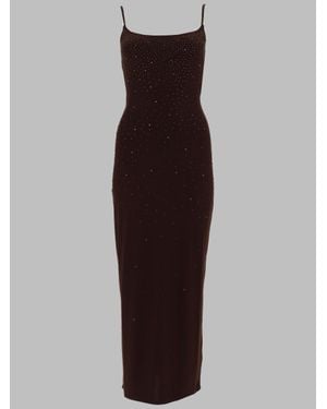 MC2 Saint Barth Abito Con Strass - Brown