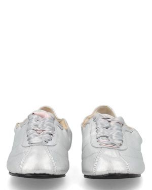 Repetto Calfskin Lambskin Polyurethane Thermoplastic Flats - White