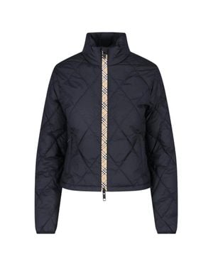Burberry Packable Quilted Nylon Bramford Jacket - Blue
