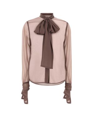 Saint Laurent Designer Blouse - Pink