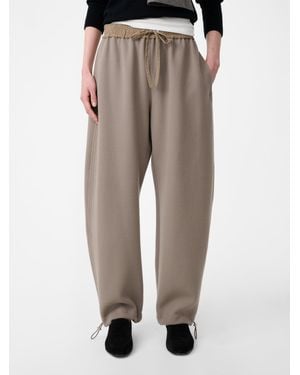 Studio Nicholson Elastic Waist Wool Trouser - Natural