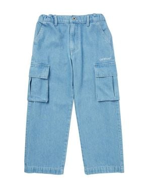 Off-White c/o Virgil Abloh Diagonal Sketch Denim Cargo Pant - Blue