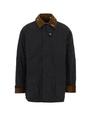 Barbour Waxed Cotton Field Jacket - Black