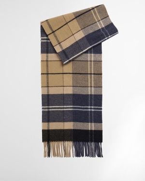 Barbour Inverness Tartan Lambswool Scarf - Gray