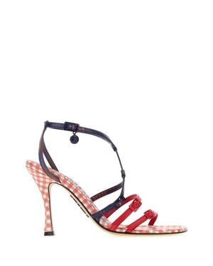 Loewe Printed Nappa Leather New Comic Sandals - Pink