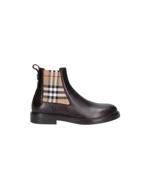 Burberry Calf Leather Boots - Brown