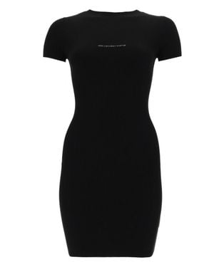 Alexander Wang Mini Dress With Logo - Black