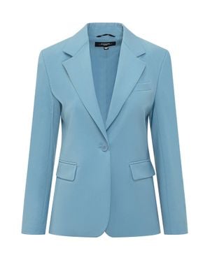 Weekend by Maxmara Tailored Virgin Wool Blazer Jacket - Blue