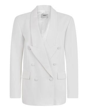 Coperni Blazer Double-Breasted Polyamide Blazers - White