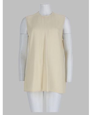 TOTEME Woven Stripe Top - White