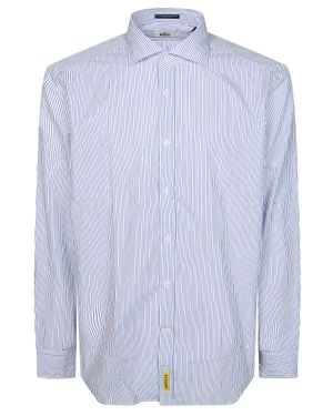 B.D. Baggies Micro Stripe Mini Shirt For Ss26 - Blue