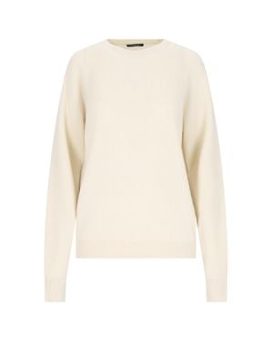 Canessa Lightweight 100% Cashmere Sweater - White