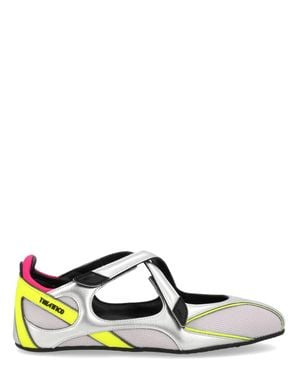 The Attico 'Floor 01' Ballerina Flat - Metallic