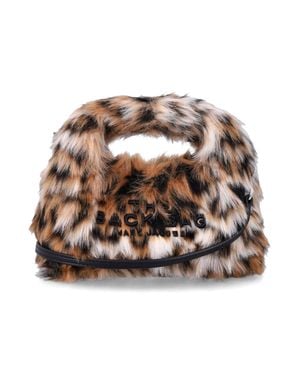 Marc Jacobs Mini Faux Fur Top Handle Bag - Brown