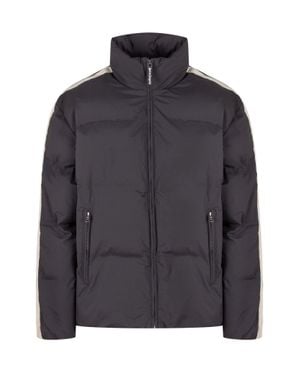 Palm Angels Track Puffer Jacket - Gray
