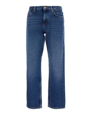Roy Rogers Tilda Old Glory Regular-Fit Lyocell Cotton Jeans With Logo Patch - Blue