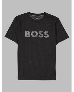 BOSS Performance Stretch Crewneck T-Shirt - Black